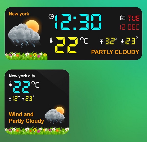 The best clock and weather widget for your iPhone (IOS) Fuji Weather