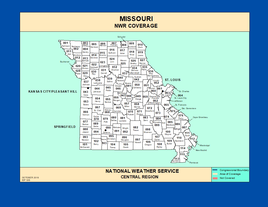 Missouri Zones
