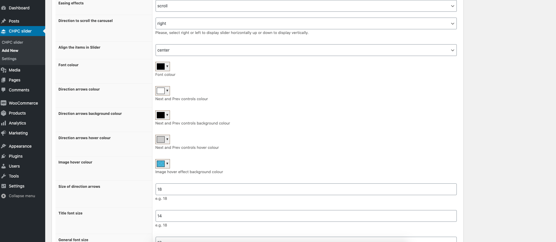 Carousel Horizontal Posts Slider Wordpress plugin
