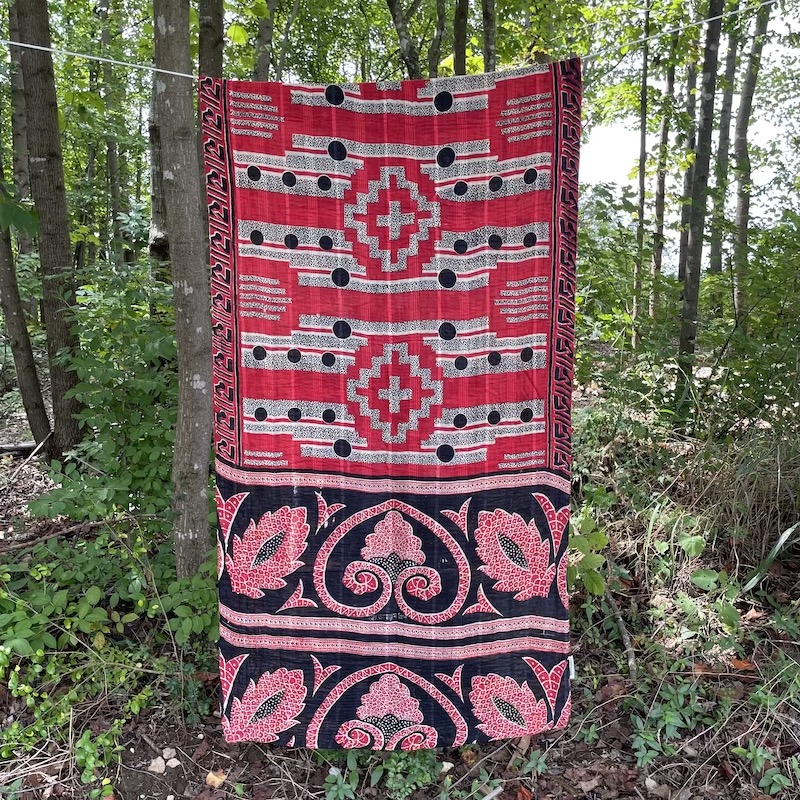 Reversible Sari Quilted Lap Blanket Bangladesh Weave a Real Peace