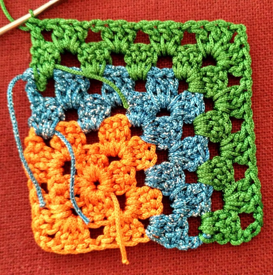 Mitred granny square pattern » Weave Crochet