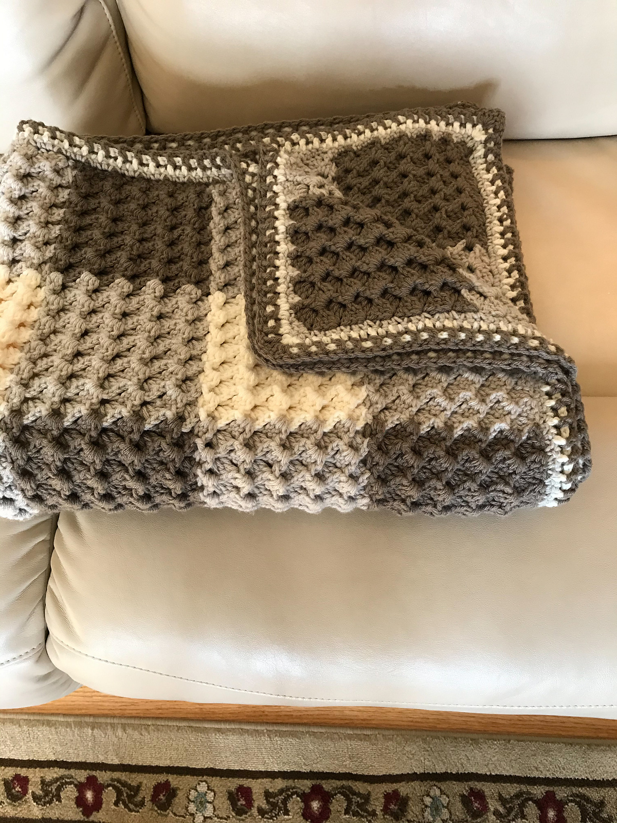 Crystal Waves Gingham Blanket » Weave Crochet