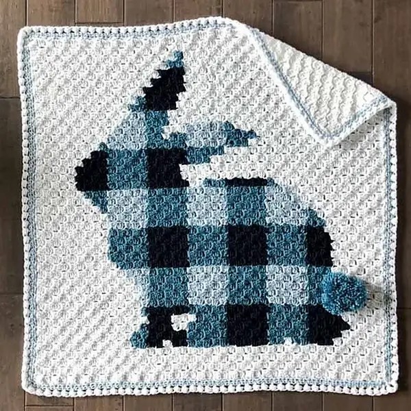 Bunny Blanket Buddy Free Pattern » Weave Crochet