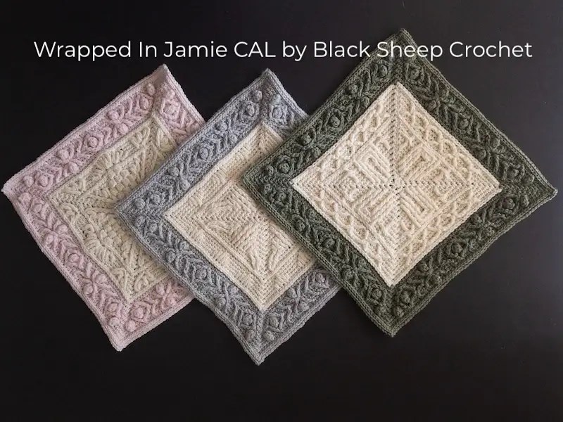 Wrapped in Jamie CAL Blanket Free Crochet Pattern » Weave Crochet