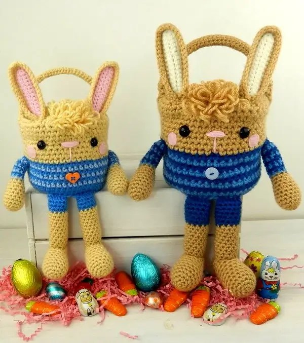 Mini Easter Basket Crochet Pattern » Weave Crochet