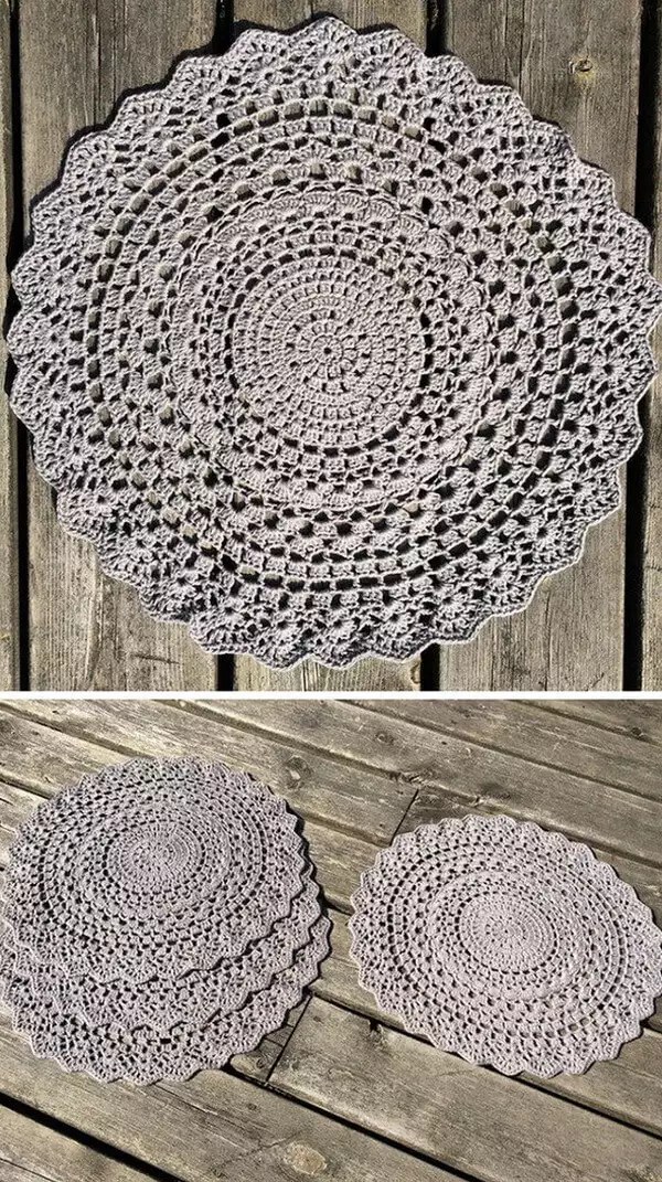 Mandala Placemat Free Crochet Pattern » Weave Crochet