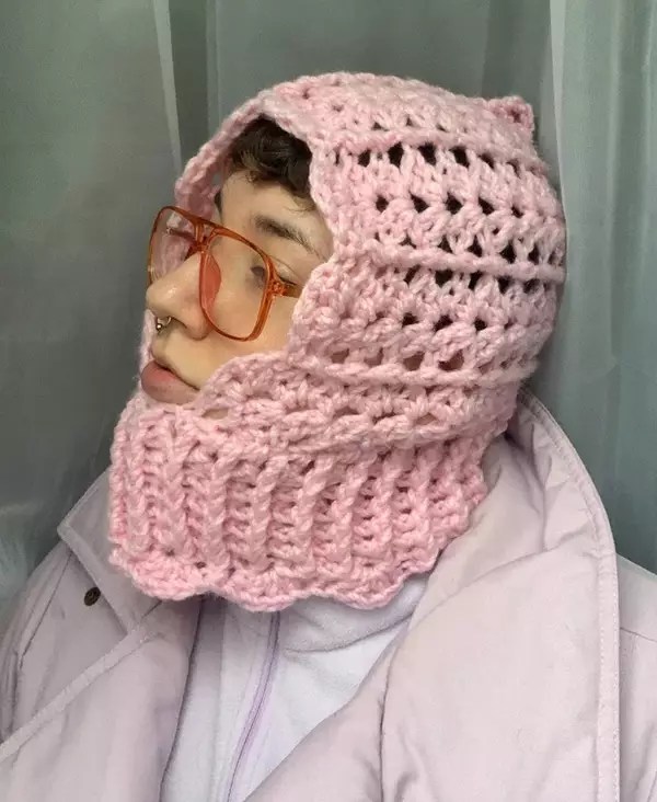 Crochet Lacy Balaclava Pattern » Weave Crochet