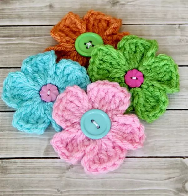 Simple Daisy Crochet Pattern » Weave Crochet