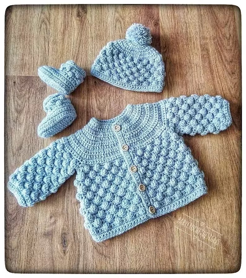 Baby Jacket Set » Weave Crochet