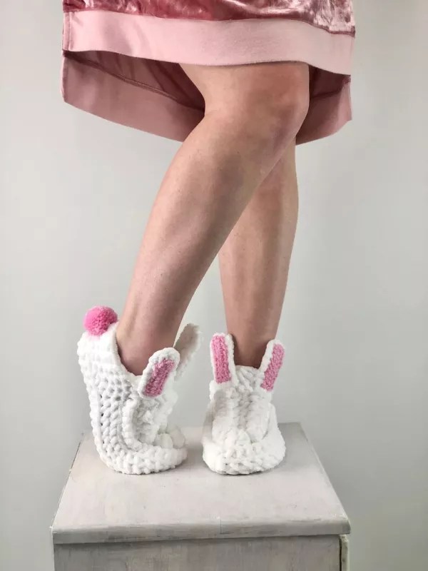 Bunny Slippers » Weave Crochet