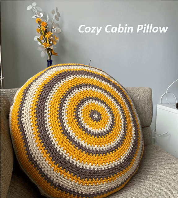 Cozy Cabin Pillow » Weave Crochet