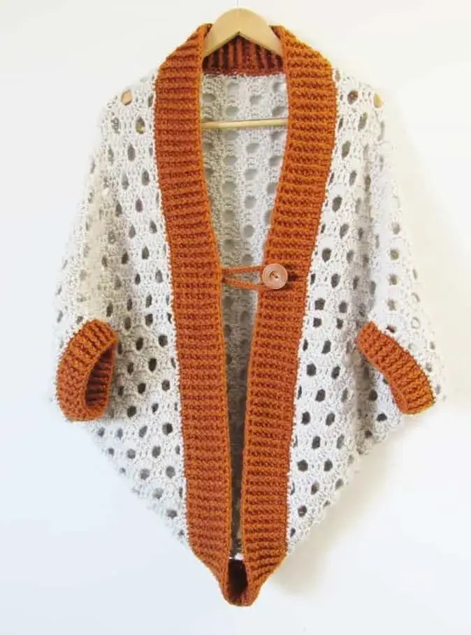 Easy Cardigan for Beginners » Weave Crochet