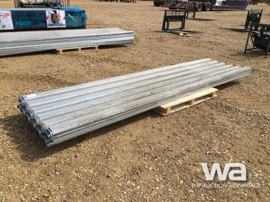 APPROX. (24) USED 140" STEEL ROOFING