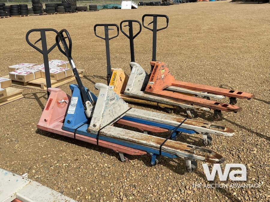 (3) USED PALLET JACKS