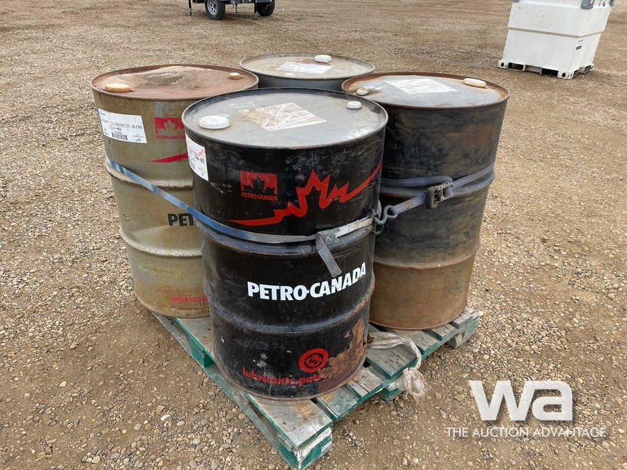 (4) 205L DRUMS OF OIL