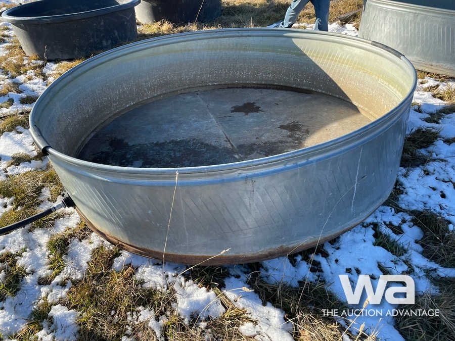 GALVANIZED ROUND WATER TROUGH