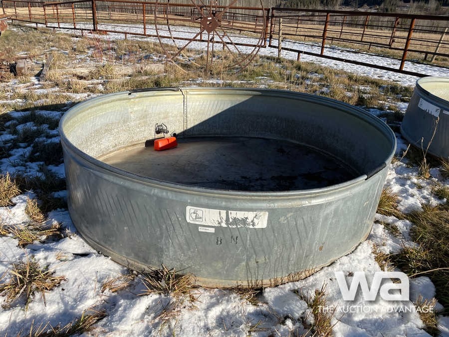 GALVANIZED ROUND WATER TROUGH
