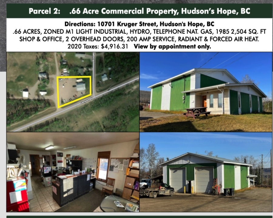 BC/HUDSON'S HOPE .66 Acre Commercial Property