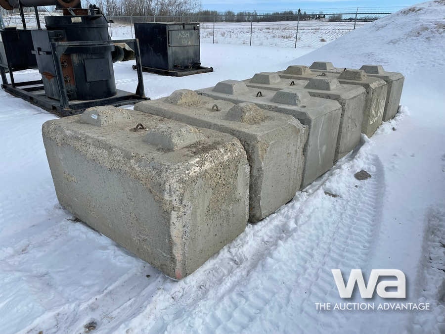 (6) 60" X 30" X 30" CONCRETE BLOCKS