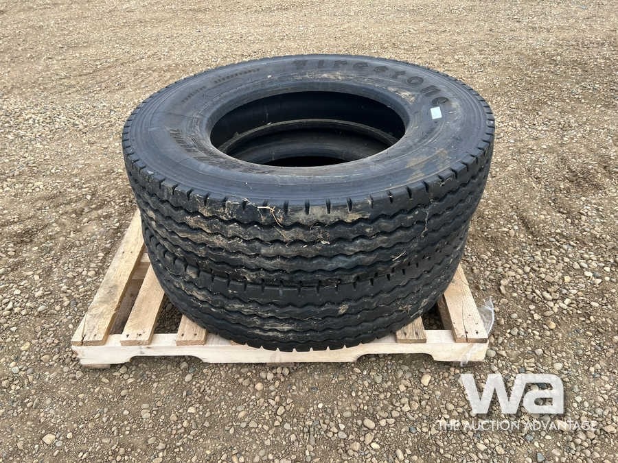 (2) FIRESTONE 11R24.5 TRAILER TIRES