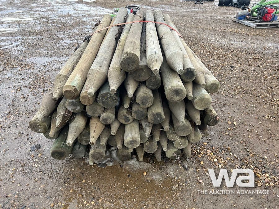 7 FT. TREATED USED FENCE POSTS