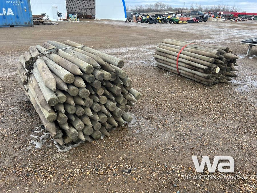 7 FT. TREATED USED FENCE POSTS