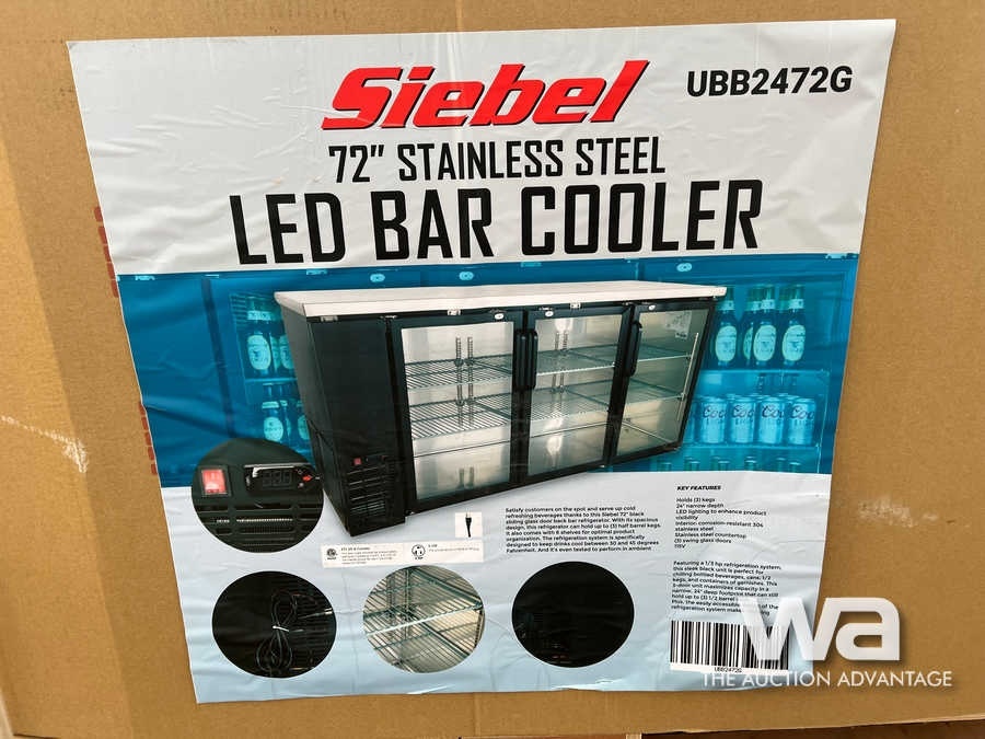 (UNUSED) SIEBEL 72" STAINLESS STEEL BAR COOLER