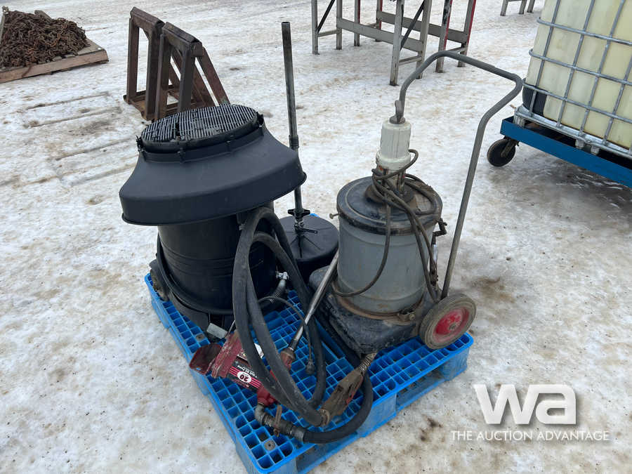 Oil Change Tub, Air Greaser, Fuel Pump