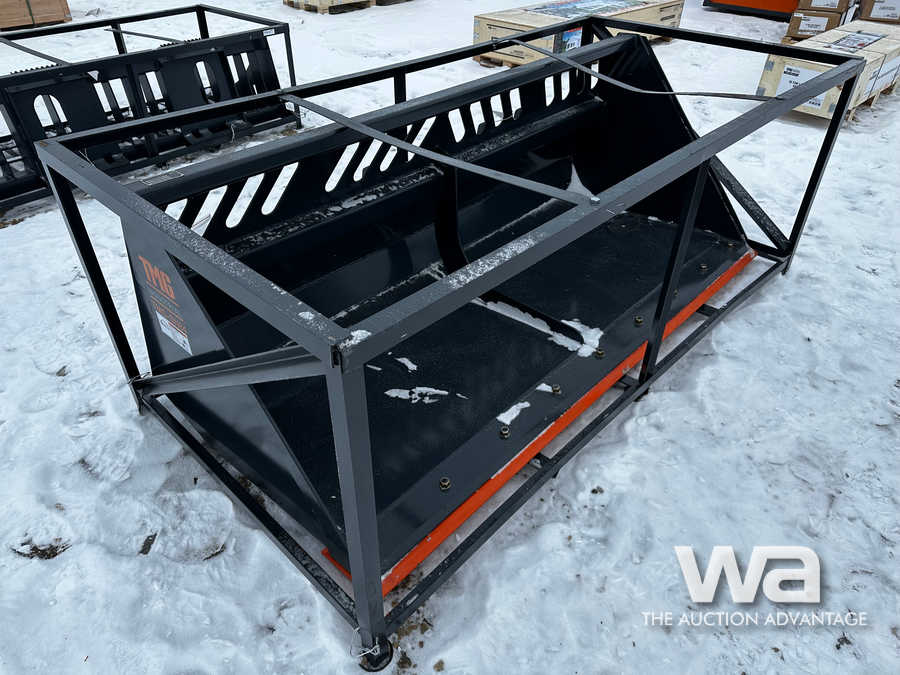 TMG HD 84 IN. Skid Steer Snow Bucket