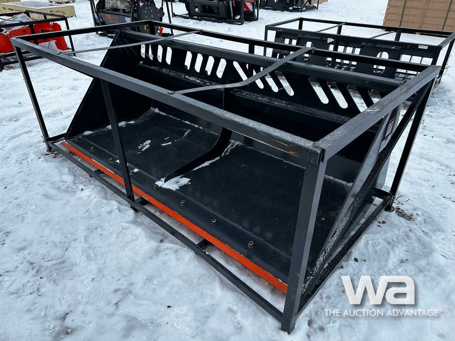TMG HD 84 IN. Skid Steer Snow Bucket