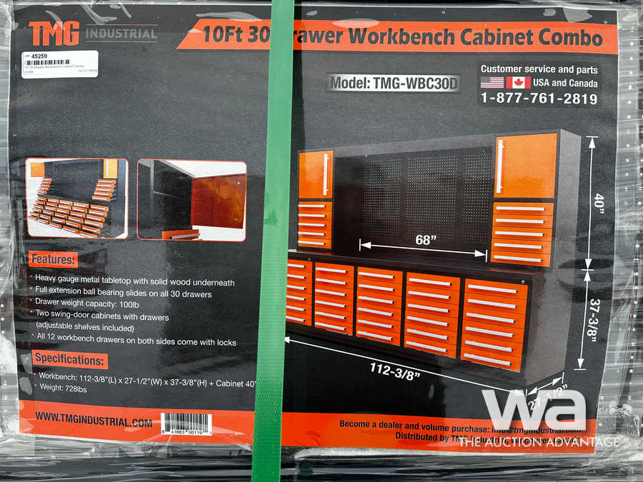 10 FT. 30Drawer Workbench Combo
