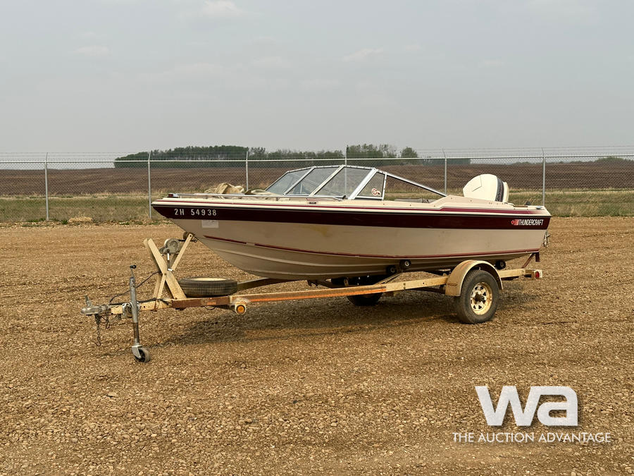 1987 THUNDERCRAFT 16 FT. BOAT