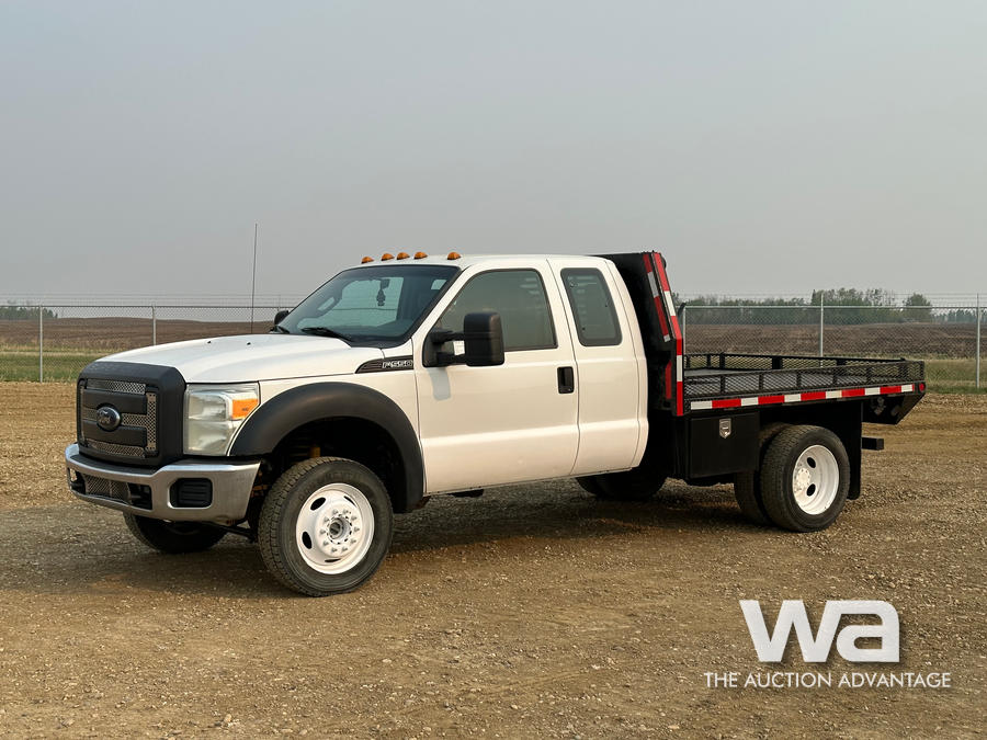 2012 FORD F550 XL ECAB FLATBED PICKUP