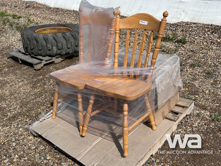 (6) WOODEN KITCHEN CHAIRS