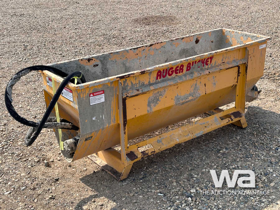 SKID STEER CEMENT MIXER AUGER BUCKET