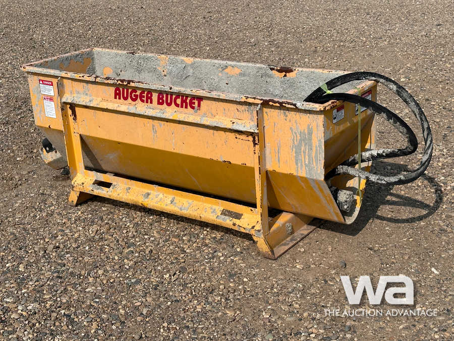 SKID STEER CEMENT MIXER AUGER BUCKET