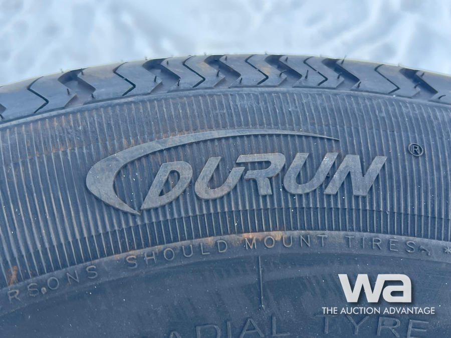 (4) DURUN 225/75R15 TIRES & RIMS