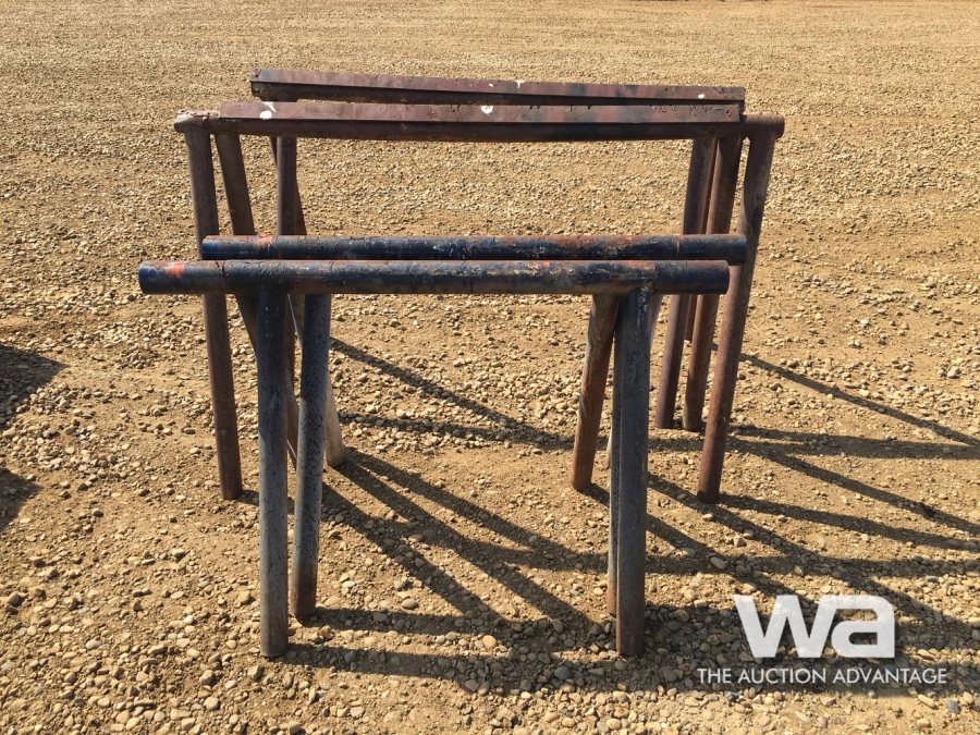 (2) SETS OF PIPE SAW HORSES