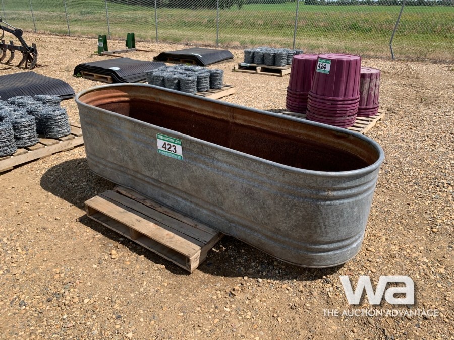 GALVANIZED STOCK TROUGH
