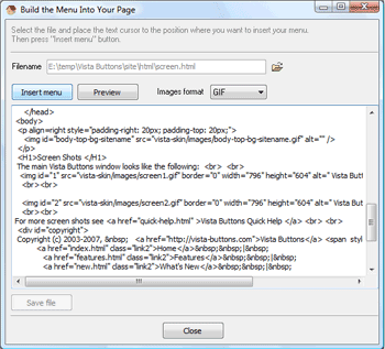 Web Page Maker Templates Web Menu Templates