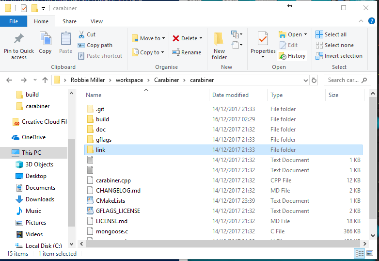 C++ Попытка скомпилировать карабин на окнах, используя Powershell и