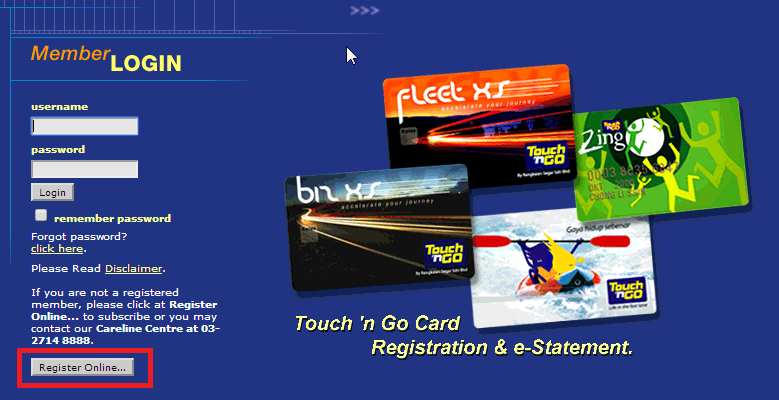 Cara Print Resit Touch N Go