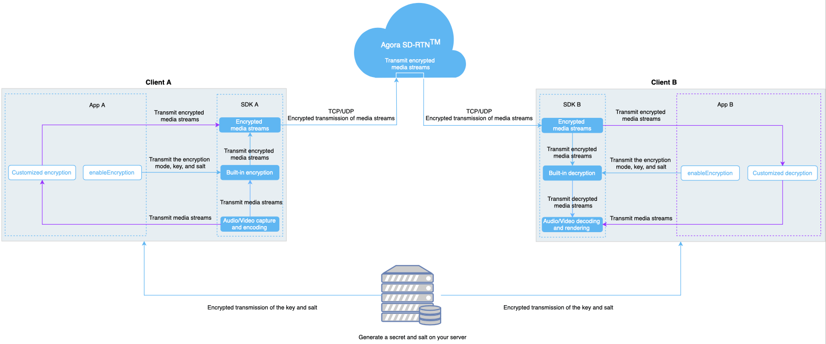 Interactive Live Streaming Media Stream Encryption Agora Docs