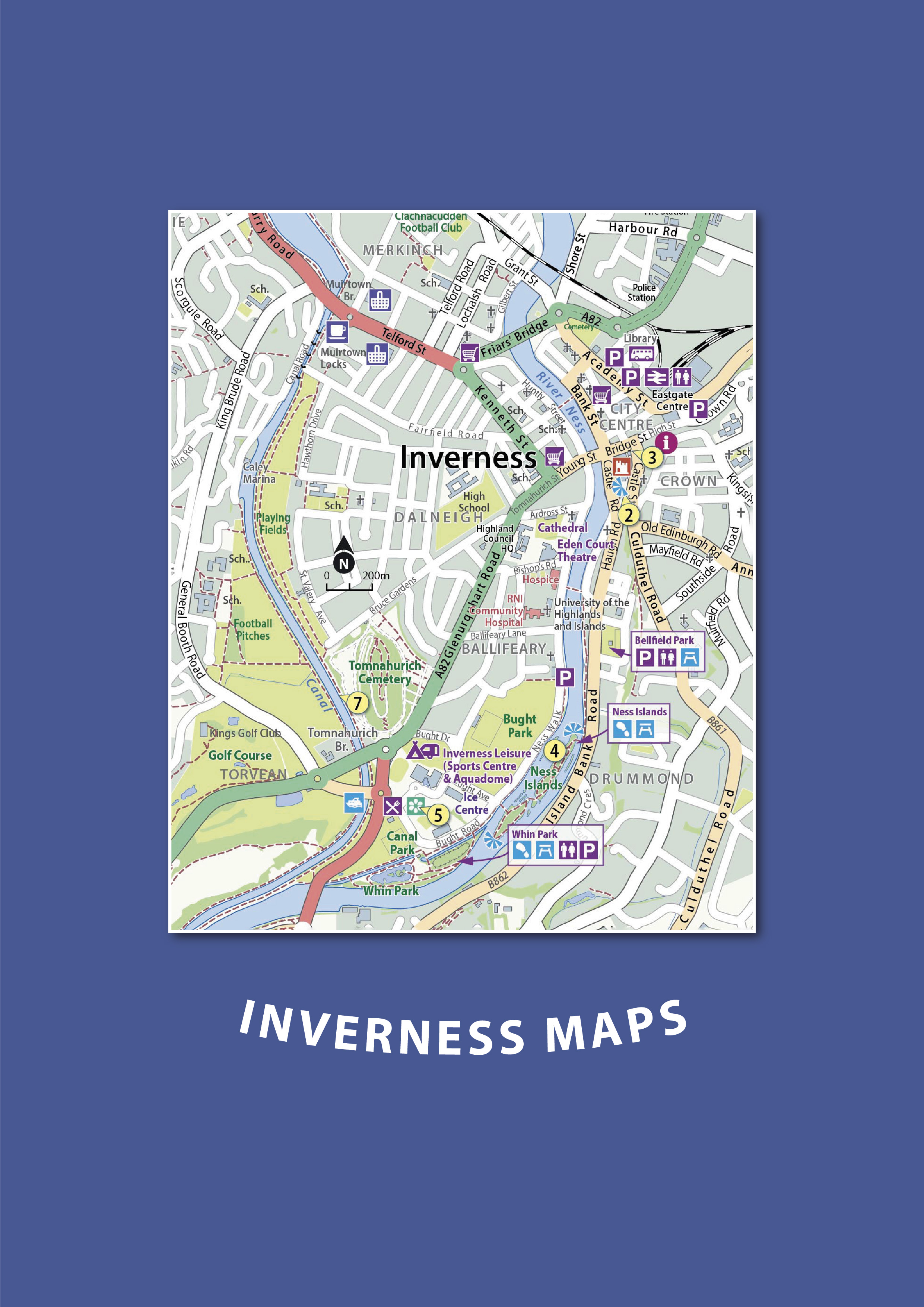 Helen Stirling Maps Inverness Street Map