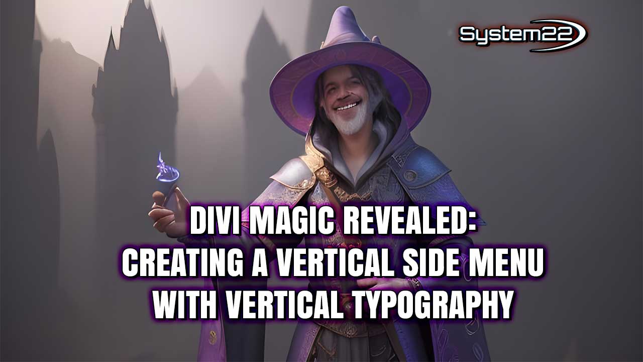 Divi Magic Revealed Creating a Vertical Side Menu with Vertical