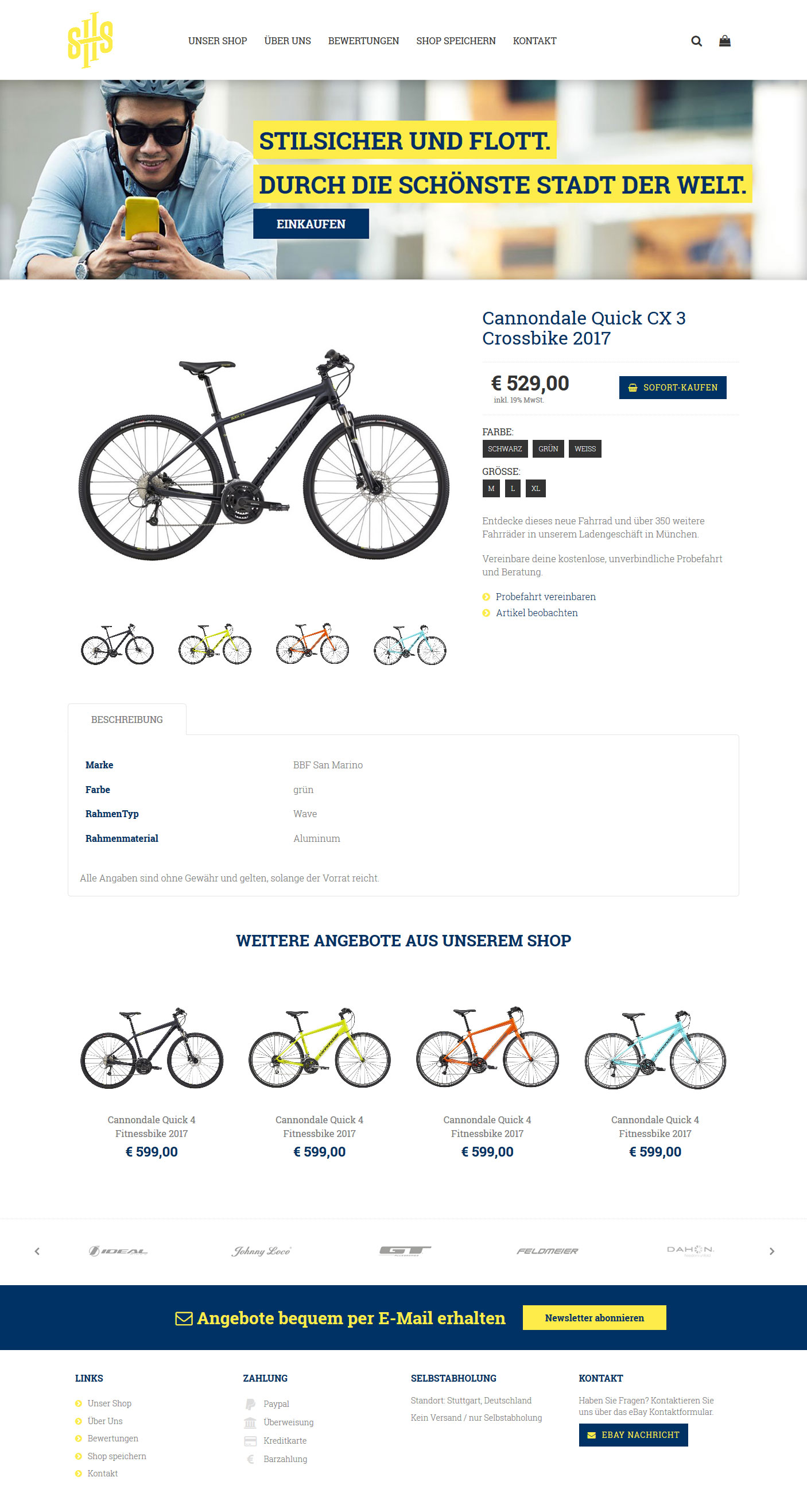 Second Hand Sports WEBMARX Digital Agentur