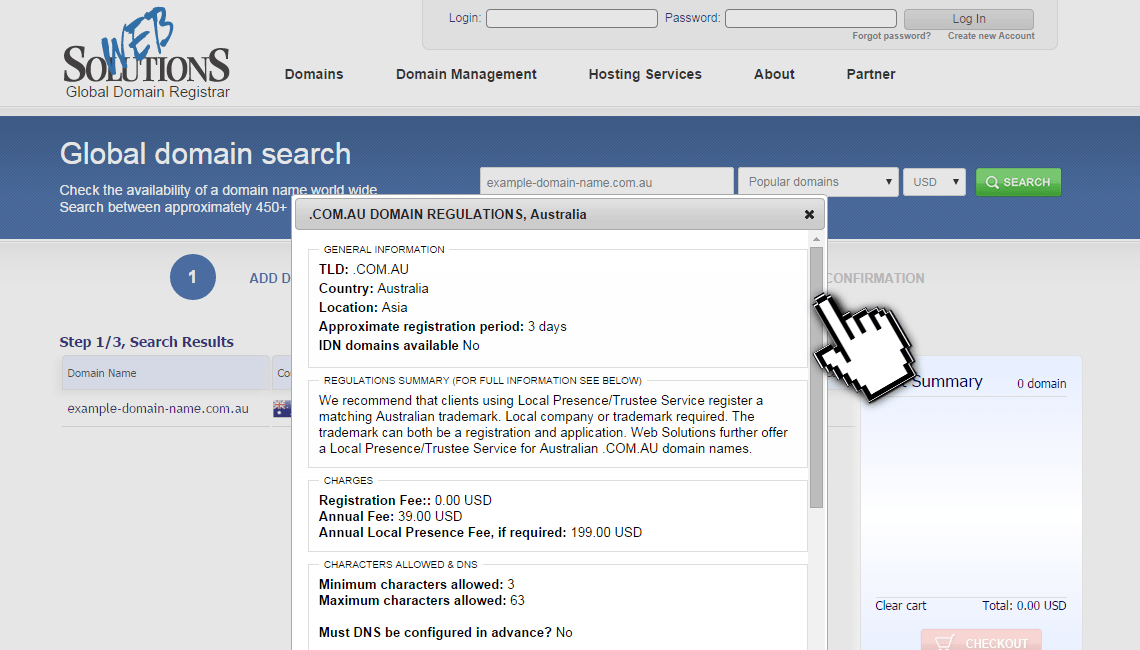 How to register Australian .au domain (guide)
