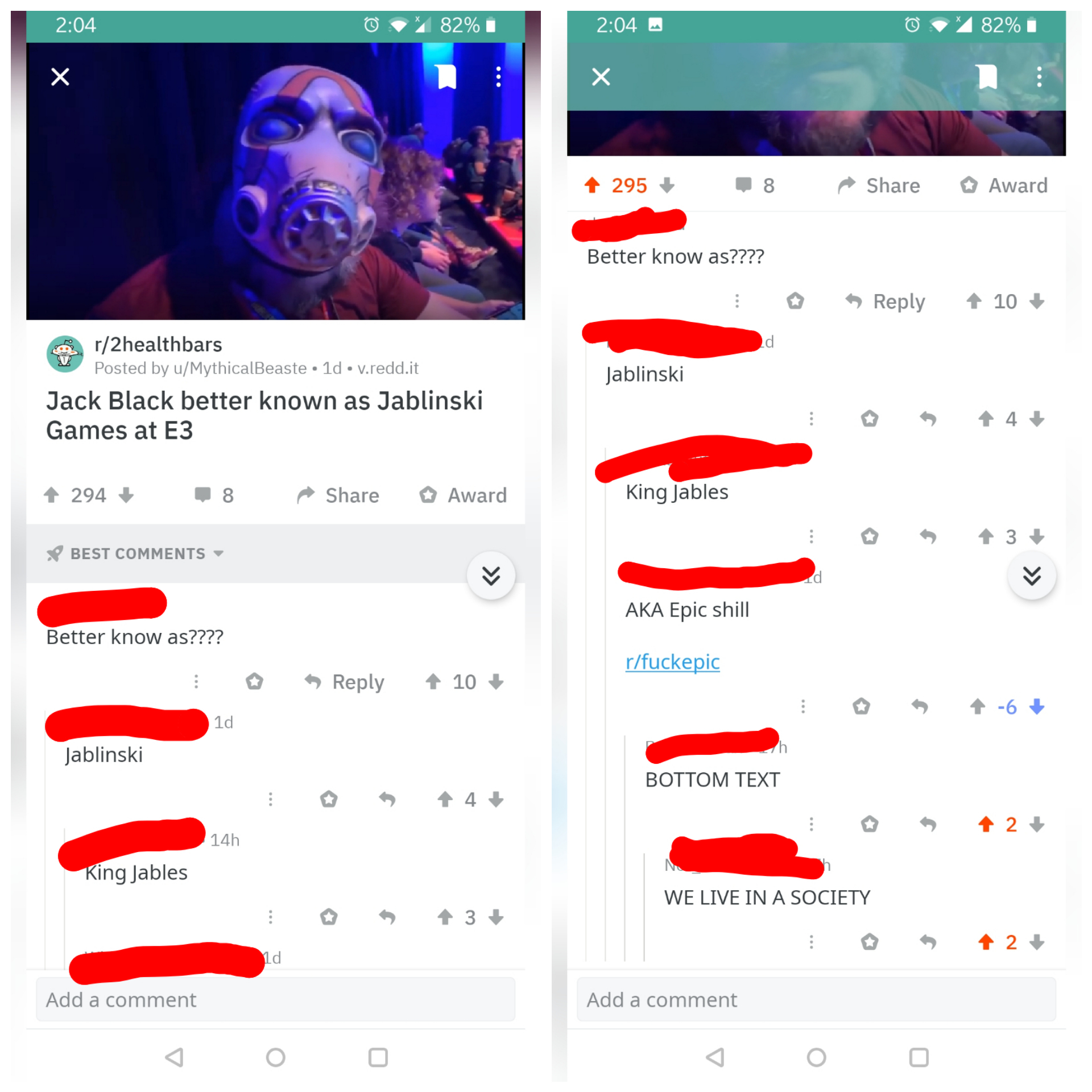 JACK BLACK IS EPIC SHILL I'm shaking right now r/Gamingcirclejerk