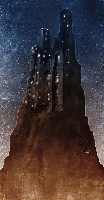 Candlekeep, from the Anauroch: The Empire of Shade art gallery. All rights assumed to be reserved by Wizards of the Coast.