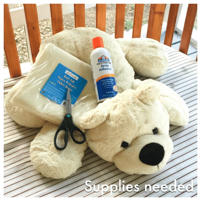 faux bear rug nursery